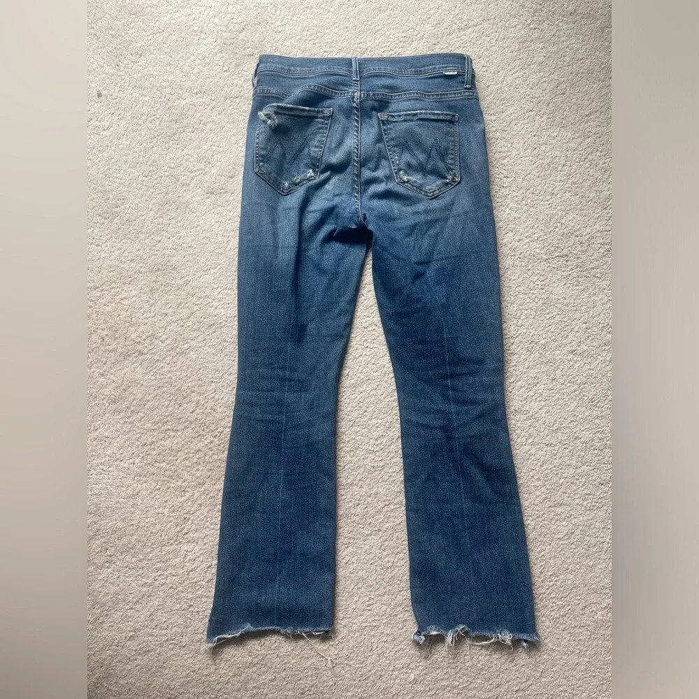 Mother Insider Crop Step Chew Dancing On Coals Jeans Distressed - Picture 7 of 9